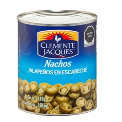 CHILE JALAPEÑOS NACHOS CLEMENTE JACQUES 2.8 KG