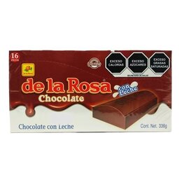 CHOCOLATE DE LA ROSA ESTILO SUIZO C/16 PZ