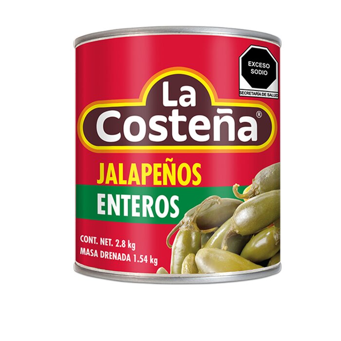 CHILE JALAPEÑO ENTERO LA COSTEÑA 2.8 KG