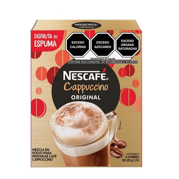 CAFE CAPPUCCINO NESCAFE C/6 SOBRES DE 20 GR ORIGINAL