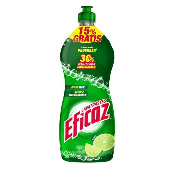 LAVATRASTES EFICAZ LIMON 750 ML