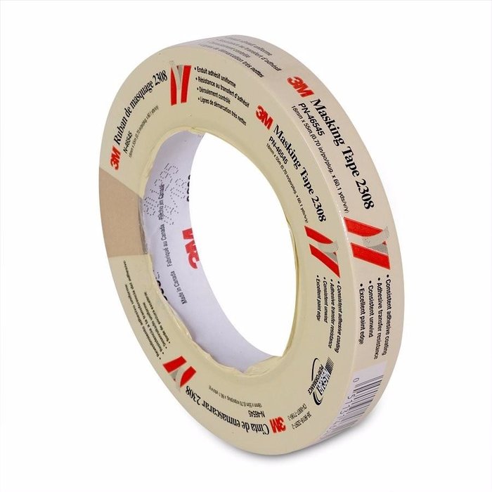 3M 2308 Masking tape .018 x 55 M 3/4"