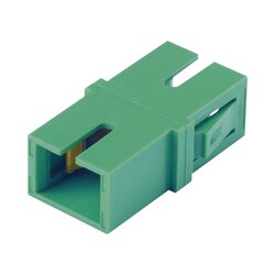 Módulo Acoplador SC/APC Simplex, Para Fibra Monomodo, Color Verde