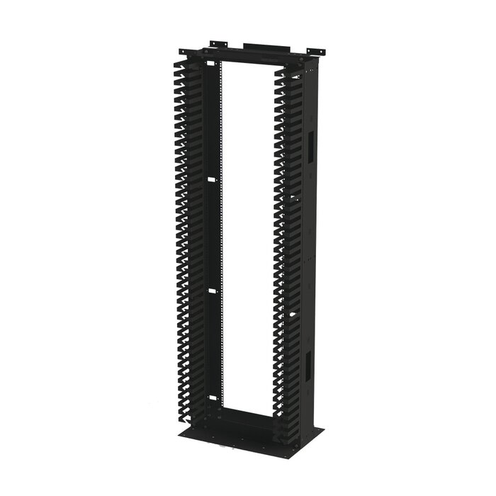 Rack de Acero de 7ft x 19in, 45UR con Organizadores Verticales Y Guía Superior para Cableado.