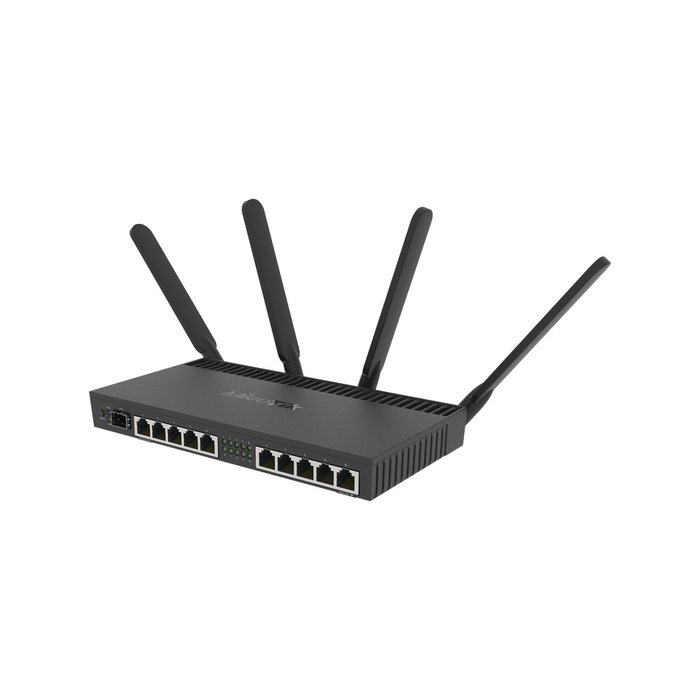 Router con Wi-Fi 4x4 MU-MIMO, hasta 2 watts de potencia, antenas de 3 dBi, 10 puertos Gigabit, 1 Puerto SFP+