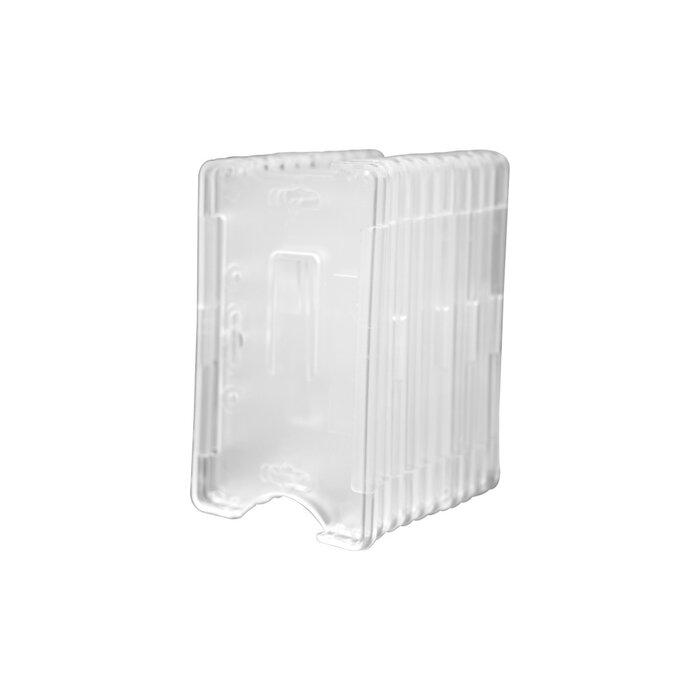 Porta tarjeta de plastico ABS / Transparente / Compatible con tarjetas ACCESSCARDEPC / PROCARDX