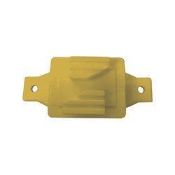 Aislador de Paso color Amarillo reforzado para cercos eléctricos, resistente al clima extremoso