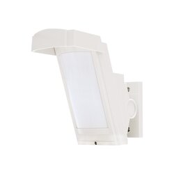 Detector de Movimiento PIR Antimascara / 100% Exterior / Inalambrico (Alimentación) / Hasta 12 metros a 85°; de cobertura/ Instalación a 3 metros / Compatible con cualquier panel de alarma