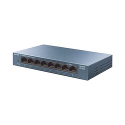 Switch de escritorio Gigabit de 8 puertos 10/100/1000Mbps, carcasa metálica