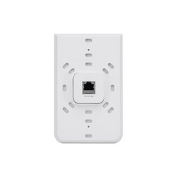 Access Point UniFI doble banda cobertura 180&deg; MIMO 2x2 diseño placa de pared con dos puertos adicionales, hasta 100 usuarios Wi-Fi