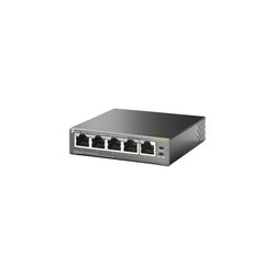 Switch PoE no Administrable de escritorio 5 puertos 10/100 Mbps, 4 puertos PoE, 58 W