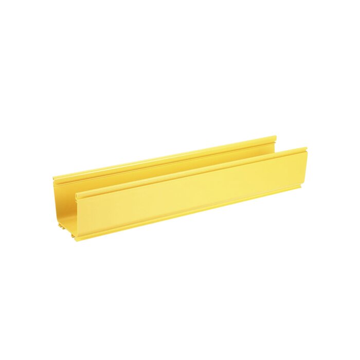 Canaleta FiberRunner™ 4X4, de PVC Rígido, Color Amarillo, 1.8 m de Largo