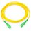 Jumper de Fibra Óptica Monomodo SC/APC SC/APC Simplex, color amarillo, 1 metro