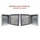 Gabinete de Acero IP66 Uso en Intemperie (300 x 400 x 200 mm) con Placa Trasera Interior y Compuerta Inferior Atornillable (Incluye Chapa y Llave).