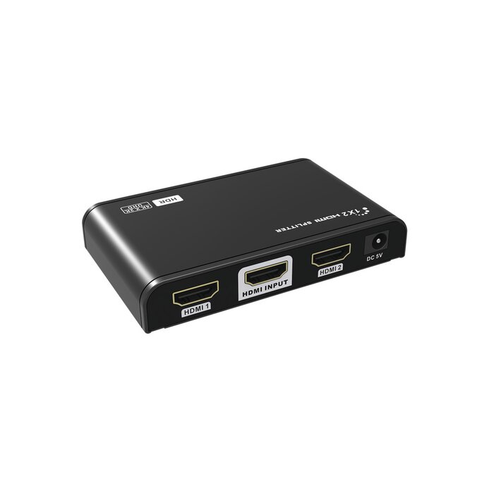 Divisor HDMI de una entrada a dos salidas HDMI 4K x 2K @60Hz & HDR / Compatible con HDMI2.0,HDCP2.0 / Soporta 10 metros en la entrada y 10 metros en la salida