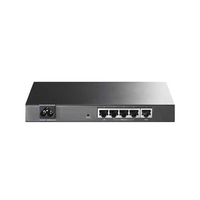 Router Balanceador de Carga Multi-Wan, 1 puerto LAN 10/100 Mbps, 1 puerto WAN 10/100 Mbps, 3 puertos Auto configurables LAN/WAN, Sesiones Concurrentes 10,000 para Pequeña Oficina