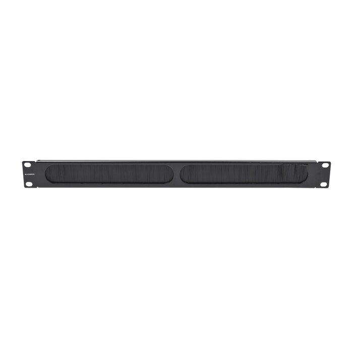 Tapa Ciega para Rack de 19in, Tipo Cepillo de Nylon, para Paso de Cables y Mejor Manejo Térmico, Color Negro, 1UR