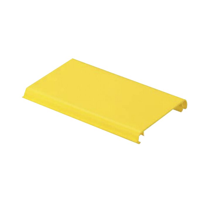 Tapa Con Bisagra a Presión Para Canaleta FiberRunner™ FRHC4YL6, de PVC Rígido, Color Amarillo, 1.8 m de Largo