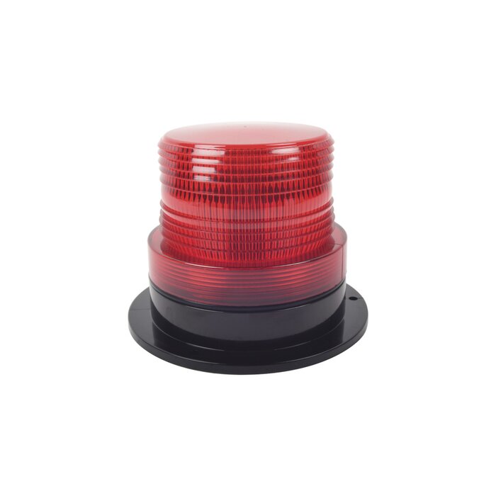 Burbuja Brillante de Larga Vida Útil, con 8 LEDs Color Rojo, Domo Rojo