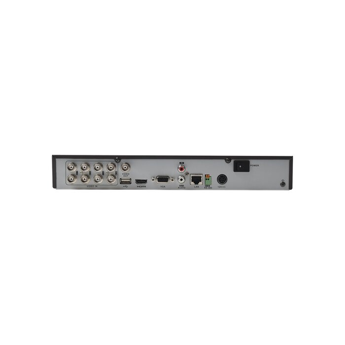 KIT TurboHD 1080p / DVR 8 Canales / 8 Cámaras Eyeball (exterior 2.8 mm) / Transceptores / Conectores / Fuente de Poder Profesional hasta 15 Vcd para Larga Distancia