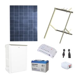 Kit Solar de 8.5 W con PoE Pasivo 24 Vcd para un radio de Ubiquiti airMAX o Cambium ePMP