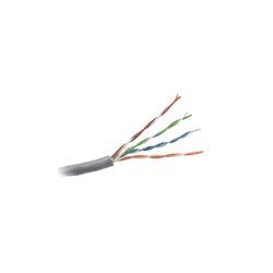Bobina de cable de 305 metros, UTP Cat5e,de color Gris, UL, CM, probado a 350 Mhz, para aplicaciones de CCTV / redes de datos/ IP megapixel / control RS485