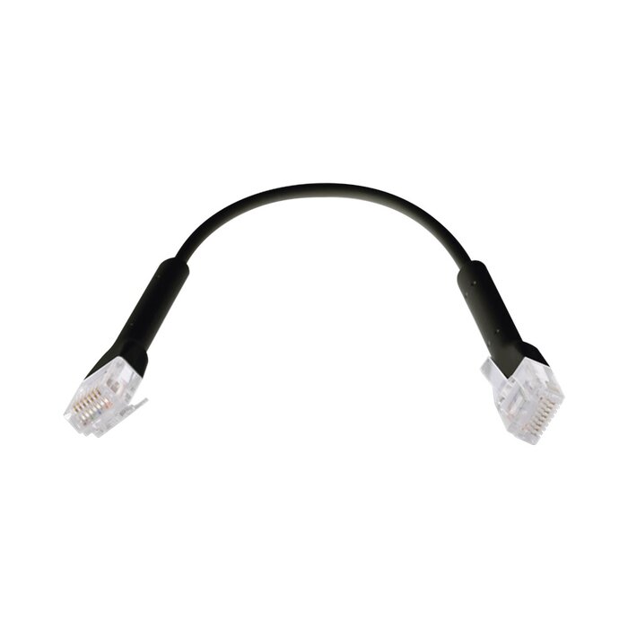 UniFi Ethernet Patch Cable Cat6 de 22 cm, color negro