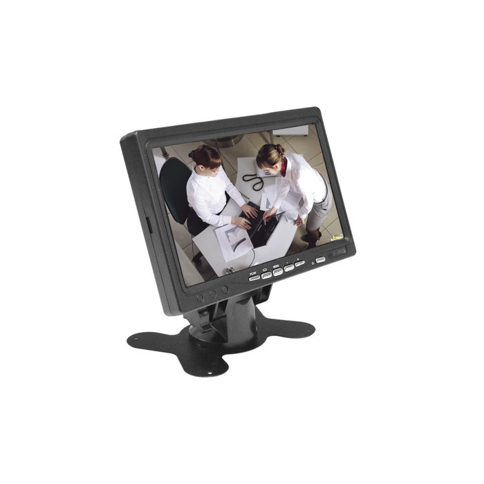 Monitor 7" ideal para colocar en vehículos o realizar pruebas de CCTV / Entradas de video HDMI, VGA y RCA