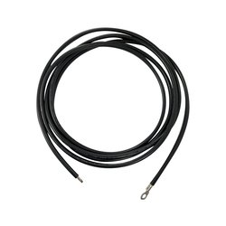 Cable para controlador, 3.0 m, negro, calibre 8 AWG con terminal de ojo en un extremo