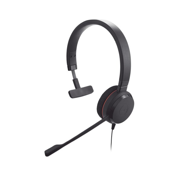 Jabra Evolve 20 Mono con conexión USB, micrófono con cancelación de ruido de ultima generación, configuración Plug and Play (4993-829-209)