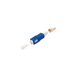 Conector de Fibra Óptica pre-pulido LightBow SC/UPC Simplex, Monomodo OS1/OS2, re-terminable, Color Azul