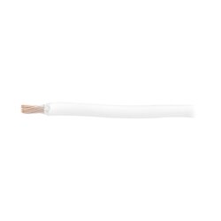 Cable 8 awg color blanco,Conductor de cobre suave cableado. Aislamiento de PVC, autoextinguible. (Venta por Metro)
