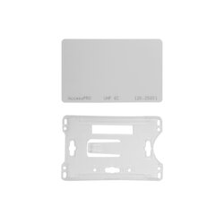 Kit de Tag UHF tipo Tarjeta para lectoras de largo alcance 900 MHZ / EPC GEN 2 / ISO 18000 6C / No imprimible / Incluye porta tarjeta