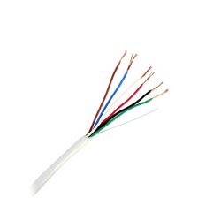 Cable Calibre 22, CMR, 6 Conductores, 305 metros, Color Blanco