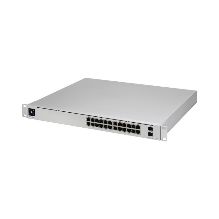UniFi Switch USW-Pro-24-POE Gen2, Capa 3 de 24 puertos PoE 802.3at/bt + 2 puertos 1/10G SFP+, 400W, pantalla informativa