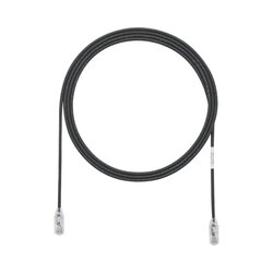 Cable de Parcheo TX6, UTP Cat6, Diámetro Reducido (28AWG), Color Negro, 10ft