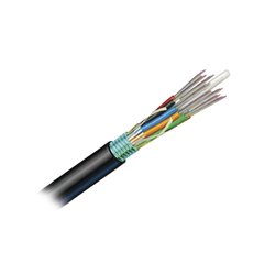 Cable de Fibra Óptica de 12 hilos, OSP (Planta Externa), No Armada, Gel, MDPE (Polietileno de media densidad), Monomodo OS2, 1 Metro