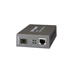 Convertidor Multimedia SFP Gigabit, 1 Puerto RJ45 1000 Mbps, 1 Puerto SFP, hasta 550 M en fibra multimodo y 10 Km en fibra monomodo