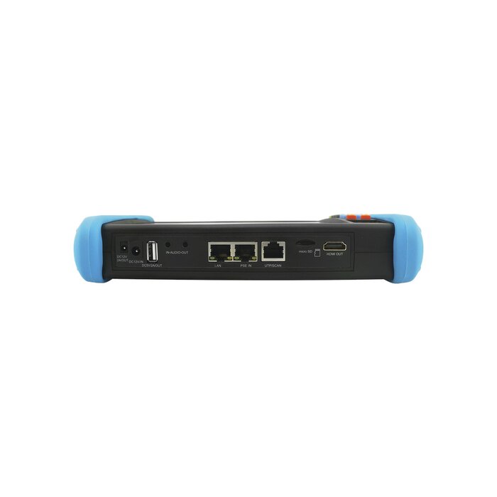Probador de Vídeo Android con Pantalla LCD de 7" para IP ONVIF / HD-TVI (8MP), HD-CVI (8MP) y AHD (5MP) / Wi-Fi, Scanner IP, WiFi, entrada HDMI