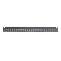 Patch Panel Z-MAX, Categoria 6A, Blindado, de 24 puertos, Plano, 1UR