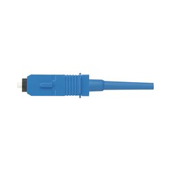Conector de Fibra Óptica SC Simplex OptiCam, Monomodo 9/125 OS2, Pre-pulido, Color Azul