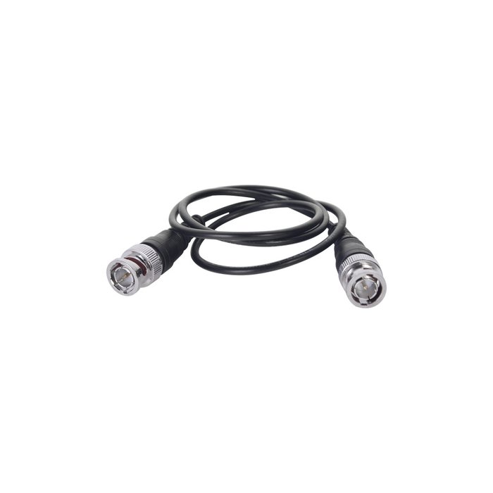 Cable Coaxial armado con conector BNC y longitud de 60 cm, Optimizado para HD ( TurboHD, HD-SDI, AHD )