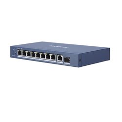 Switch PoE+ / 8 Puertos Gigabit 802.3 af/at (30 W) / 1 Puerto Gigabit Uplink / 1 Puertos SFP