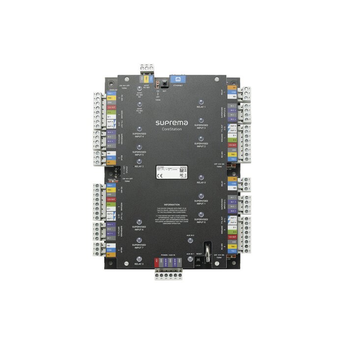 CoreStation Panel de Control de Acceso / Biometría Integrada / Compatible con Sistema de Elevadores / 200,000 Huellas / 4 Puertas
