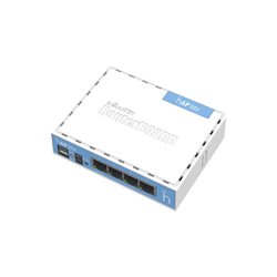 (hAP Lite classic) 4 Puertos Fast Ethernet y Wi-Fi 2.4 GHz 802.11 b/g/n