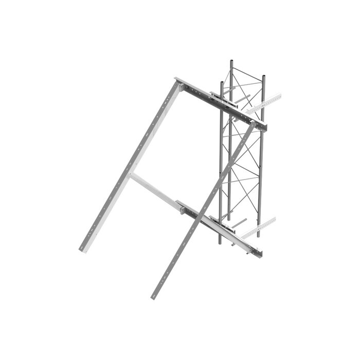 Montaje para Poste o Torre Galvanizado Electrolítico para Paneles Solares (Ver Compatibilidad).