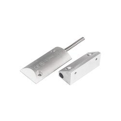 Contacto Magnético para Piso, Salida Dual NC/NA, GAP 75mm, Cubierta de Aluminio con 55cm de Cable Blindado