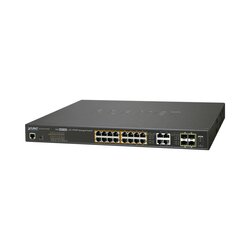 Switch administrable L2, 16 puertos 10/100/1000T Ultra PoE + 4 puertos Gigabit Combo TP/SFP
