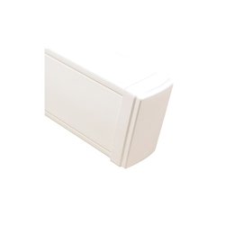 Tapa final en color blanco de PVC auto extinguible, para canaleta TEK100 (5591-02001)