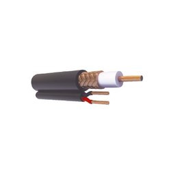 Cable coaxial Cable RG59 Siamés, HECHO EN MÉXICO, Optimizado para HD+ 2 hilos calibre 20.